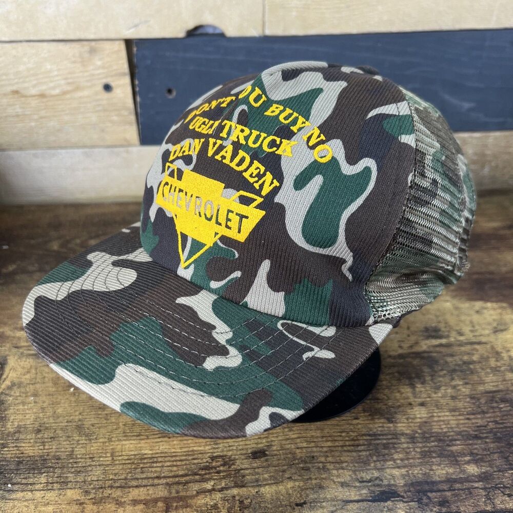 Chevrolet Camouflage Trucker SnapBack Adjustable Hat Baseball Cap